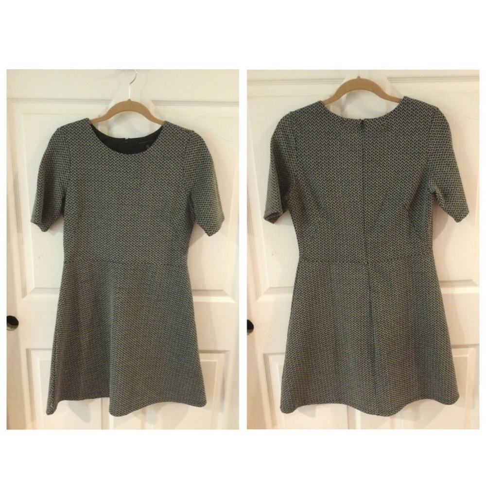 Forest Lily Black and White A-line Knit Dress Size medium